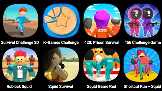 Survival Challenge 3D, 420 Prison Survival, 456 Challenge Game, Roblock Squid, Survival Game screenshot 3