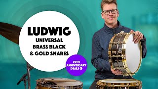 Ludwig | Universal Brass Black & Gold Snares | Sound Demo