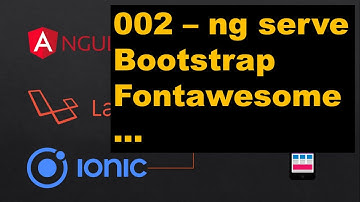 002  - add bootstrap and fontawesome to angular   run angular  project and do some imports