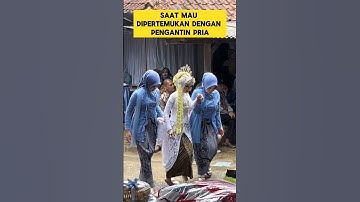 momen lucu sangking grogi nya pengantin wanita hampir nyungsep ‼️‼️ #ngakak #lucu #pengantin #nikah