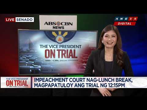 WATCH: ABS-CBN’s Victoria Tulad recaps first half of VP Sara impeachment trial day 31 | ANC