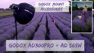 BTS Godox A300PRO with AD S65W softbox Godox mount  accessories