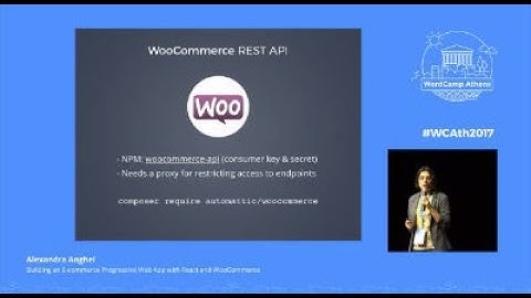 Alexandra Anghel: Building an E-commerce Progressive Web App with React and WooCommerce