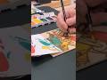 The Oddly Satisfying Art of Watercolor Block Printing #printmaking #satisfying