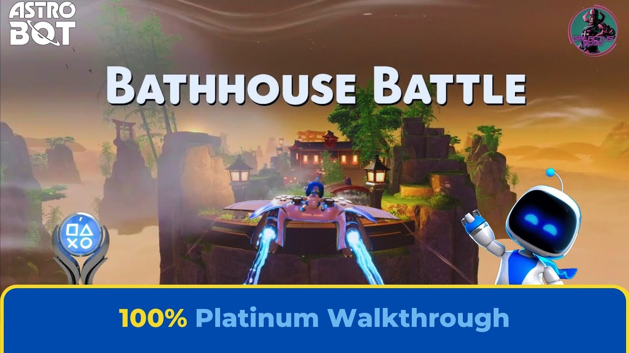 Astro Bot: Bathhouse Battle 100% Platinum Walkthrough [4K] - YouTube