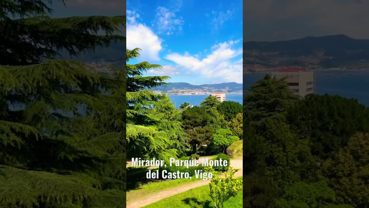 Grandes vistas desde el Mirador del Parque Monte del Castro, Vigo - Galicia