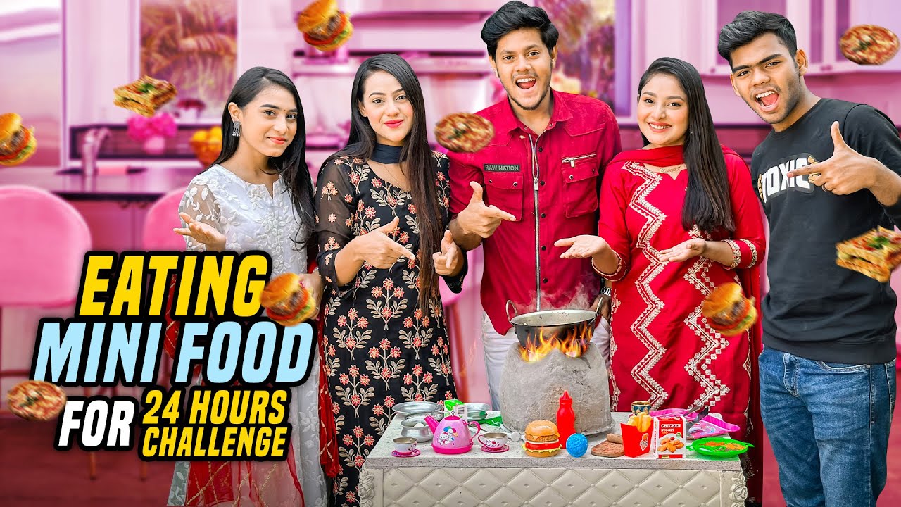 ২৪ ঘণ্টা ছোট খাবার খেয়ে টিকে থাকার  প্রতিযোগিতা | Eating Mini Food For 24 Hours Challenge | Rakib