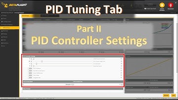 Betaflight PID Tuning tab: PID Controller Settings