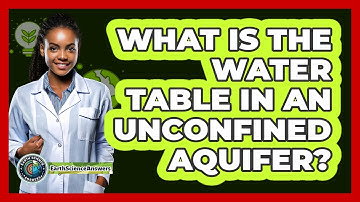 What Is The Water Table In An Unconfined Aquifer?