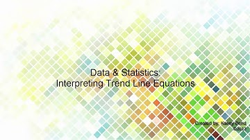 DS - Interpreting Trend Line Equations