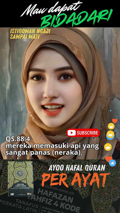 Memorize the Quran Verse by Verse QS 88 A4 Bidadari 2025