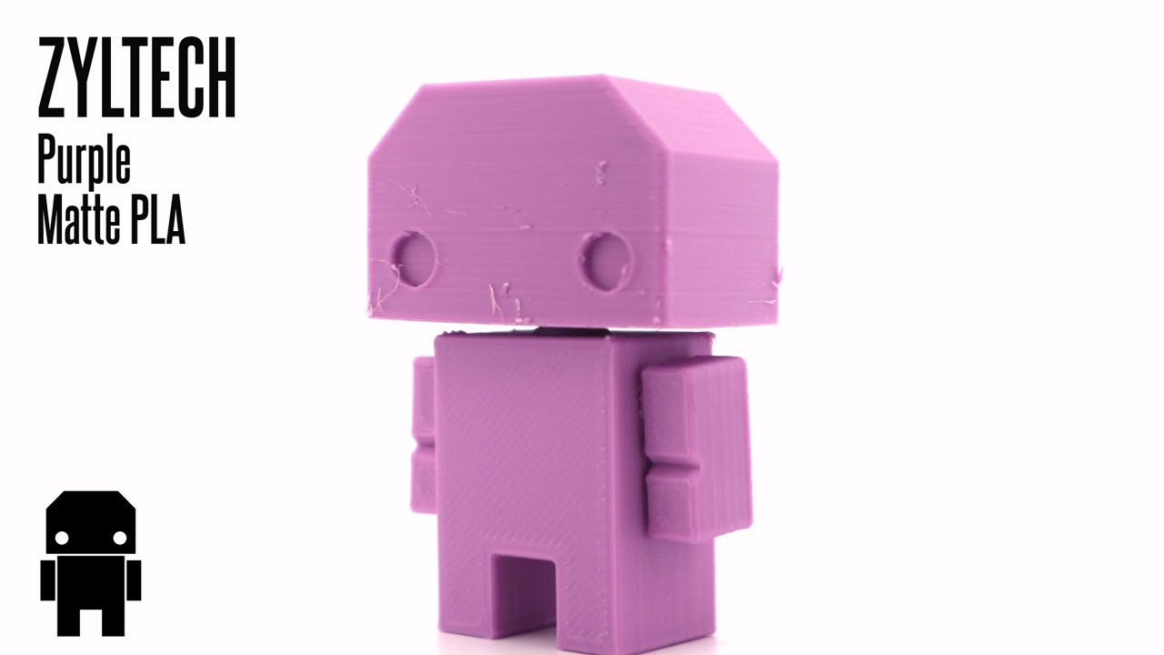 291 ZYLTECH Purple Matte PLA | 3D printed sample | 