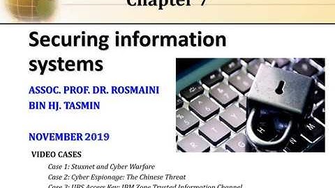 #DrRos Lecture MIS Lecture Chapter 7