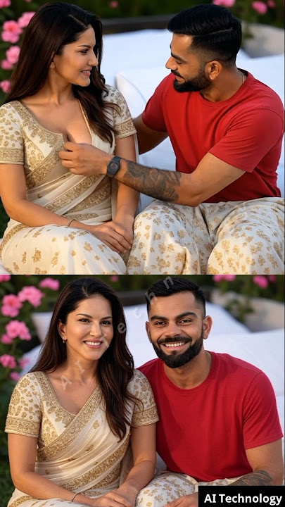 Virat Kohli and Sunny Leone enjoying. | #shortsfeed #trending #youtubeshorts #aishorts #shortvideo