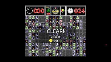 Minesweeper Plus - Episode 1 Novice Speedrun (2m 24.358s) (Normal)