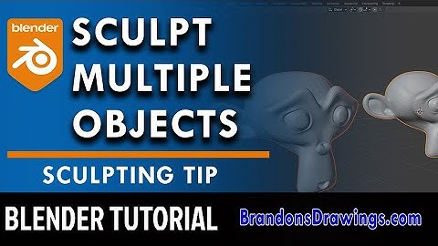 How to Sculpt Multiple Objects in Blender 2.91 Tutorial