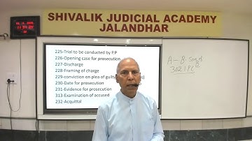 Trial before a court of Session E-Lecture by Retd. Judge R.L. Chohan