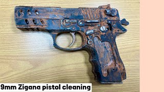 9mm Zigana pistol Cleaning the color of the pistol - 9mm turkey pistol - Gu￼n restoration