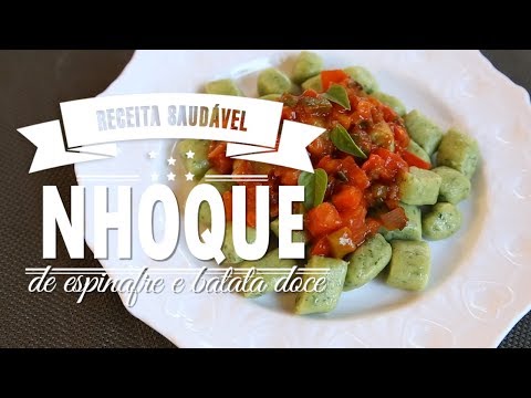 NHOQUE DE ESPINAFRE E BATATA DOCE { sem glúten} |  Mamãe Vida Saudável #102