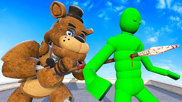 FNAF Animatronics Impale Ragdolls - Overgrowth Mods Gameplay