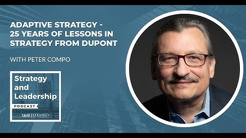 Adaptive Strategy - 25 Years Of Lessons In Strategy From Dupont With Peter Compo