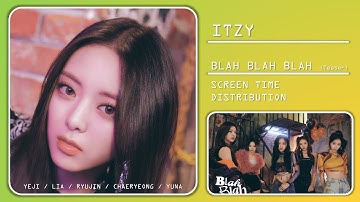 ITZY | Blah Blah Blah (Teaser) | Screen Time Distribution