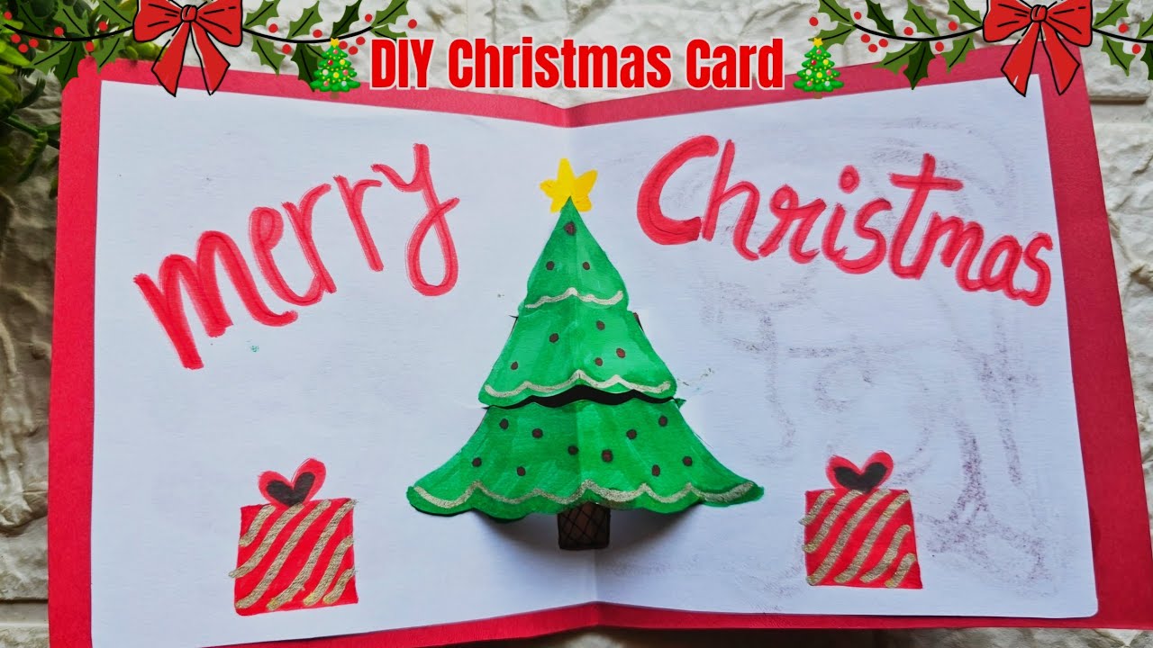 AMAZING Handmade Christmas POP UP CARD💌🎄 | Christmas Craft Ideas🎅🎄| DIY Christmas Card