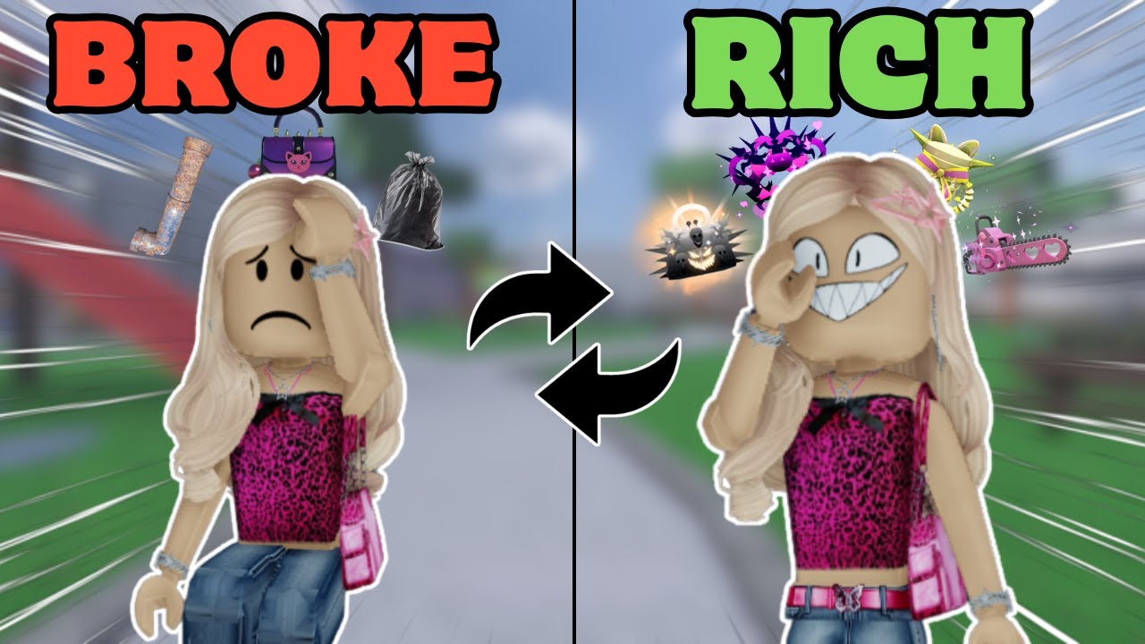 ОБМЕН СНАРЯЖЕНИЕМ БОГАТЫХ И БЕДНЫХ...(Злодеи Roblox)