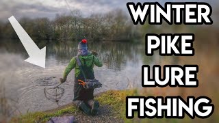 Winter Pike Lure Fishing - First Session Of The Season On Estate Lake