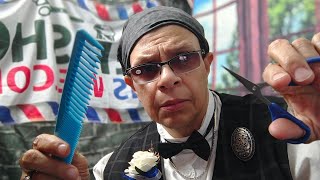 ASMR 3x Stereo Upgraded Haircut & Shave in Barbershop π