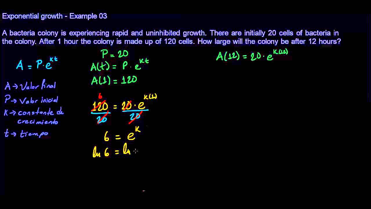 Exponential growth and decay - Example 03 - YouTube