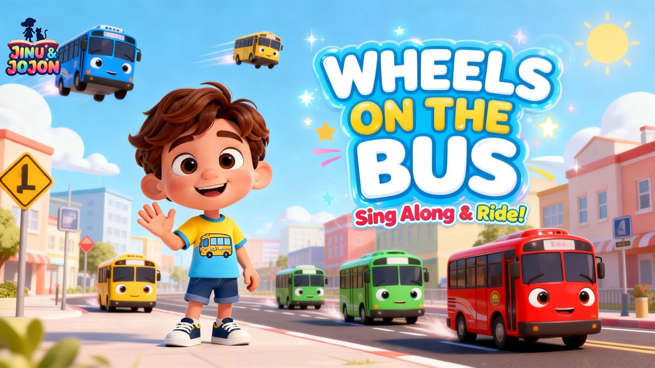 WHEELS ON THE BUS Nursery Rhymes Catchy Melody for Babies and Toddlers 👶🎶