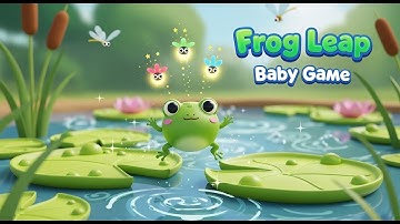Frog Leap Baby Game | Nursery Rhymes for Kids | Baby Songs and Learning Videos