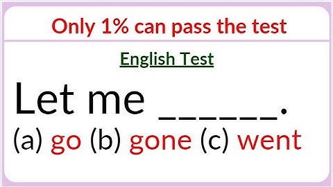 English Mixed Grammar Test 🌟 Only 1% can pass the test