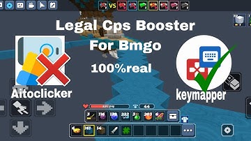 Legal cps booster for blockman go using key mapper part =1