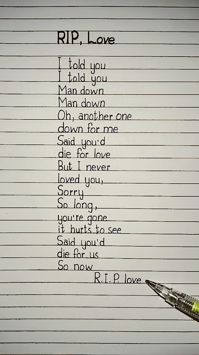 RIP, Love Lyrics Song by Faouzia #riplovefaouzia #lyrics