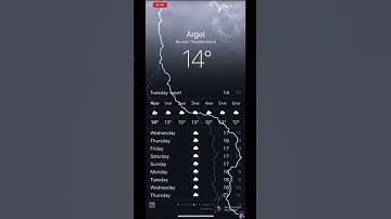 iOS Weather App: severe thunderstorm