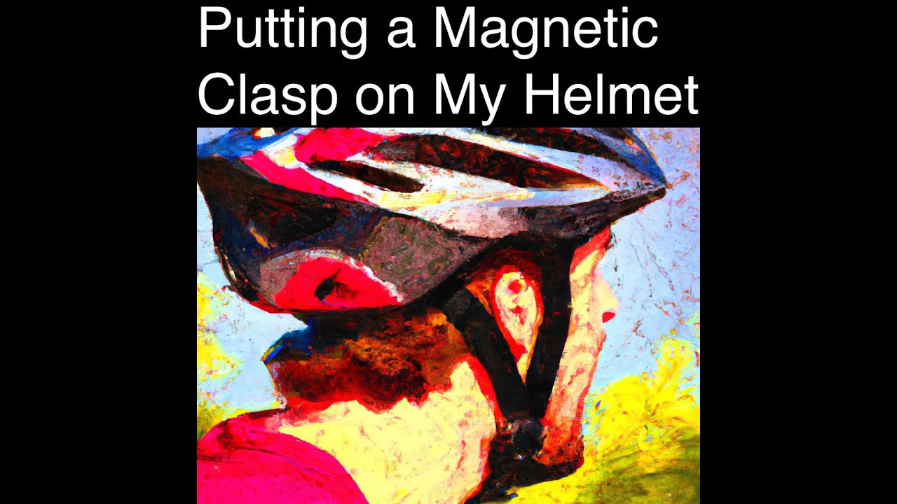 Putting a Magnetic Clasp on My Bike Helmet