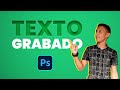 ✔ EFECTO GRABADO | Tutorial Photoshop 2020 | Texto Incrustado