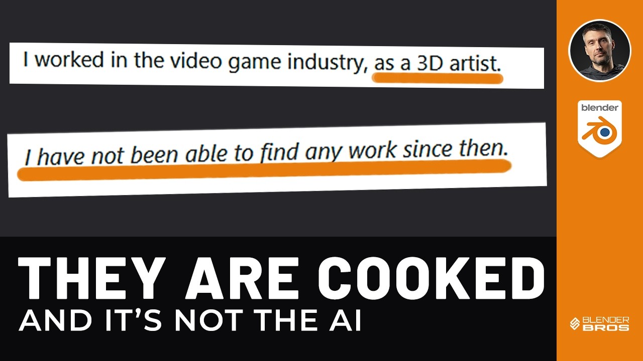 AI Is Coming For 3D Artists. Here Is What To Do. | Blender AI