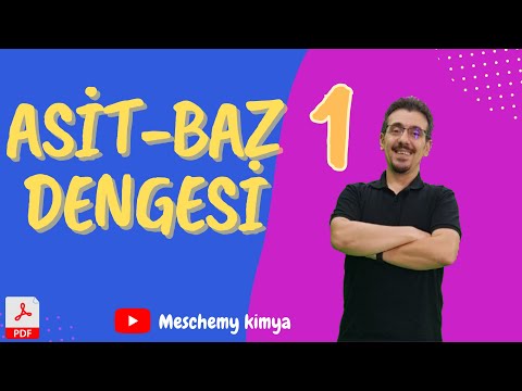 ASİT BAZ DENGESİ 1.bölüm. Asit-Baz Tanımları, pH-pOH Hesaplama 11.Sınıf Kimya + PDF