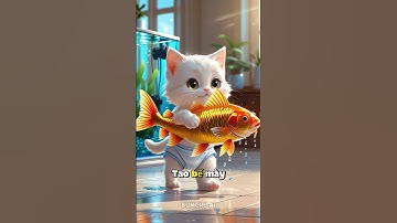 Mèo Con Cứu Cá Vàng Khỏi Chết Đuối #cat #shorts #meow
