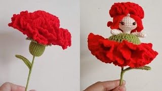 crochet flower doll /tığ işi çiçek bebek/Yo Moda Crochet