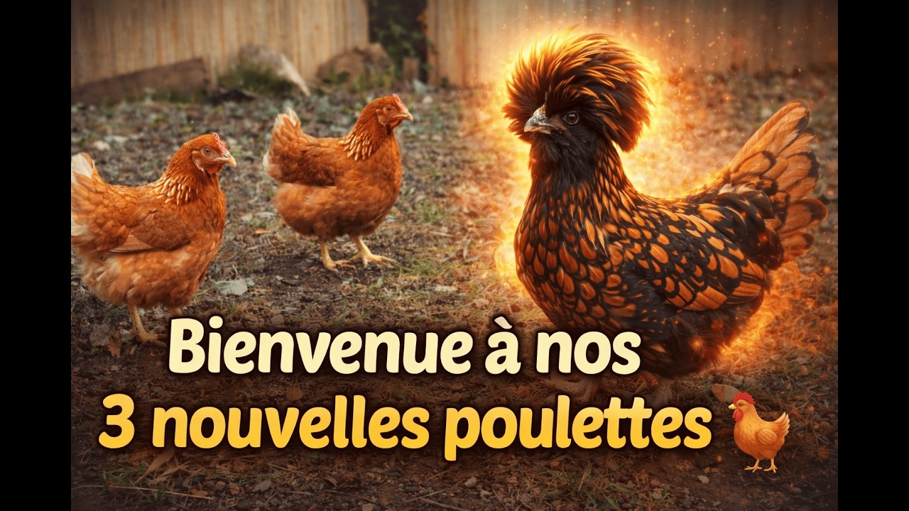 Bienvenue à nos 3 nouvelles poulettes