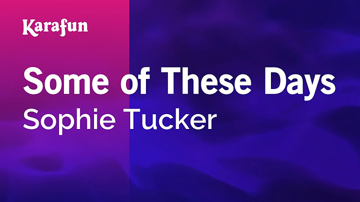 Some of These Days Instrumental version - Instrumental performance video thumbnail