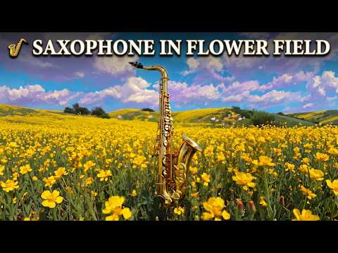🎷 Saxophone in Flower Field— Live Jazz in the Wind