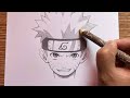 Anime sketch | how to draw Naruto step by step | easy drawing for beginners