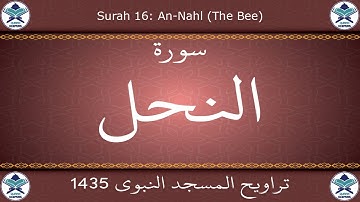 تراويح المسجد النبوي 1435 - سورة النحل