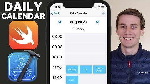 Daily Calendar Swift Xcode Tutorial  | Hourly Events