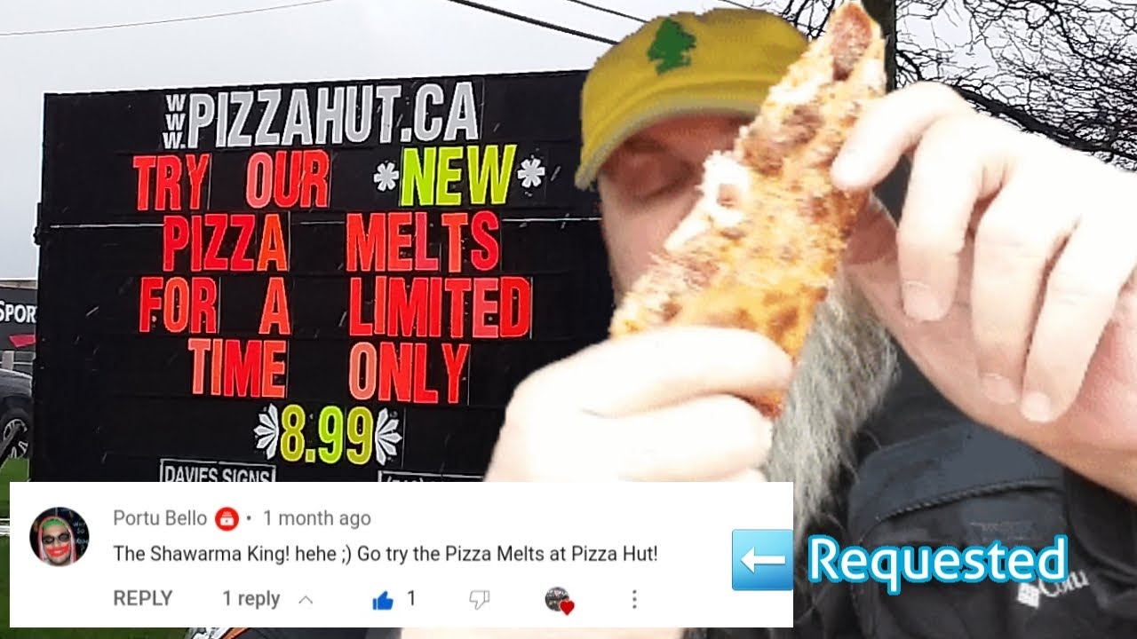 Pizza Melts, Pizza Hut Review YouTube